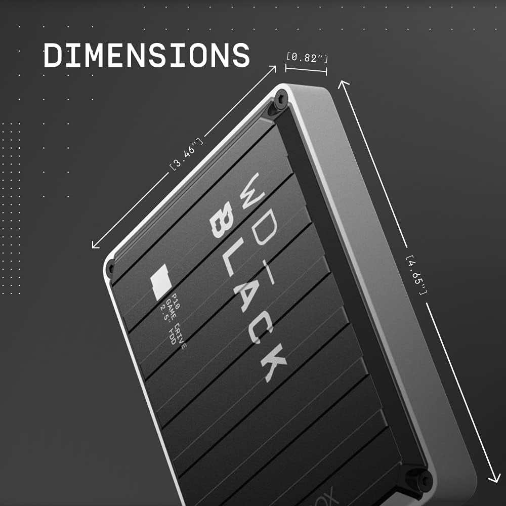 _BLACK 4TB P10 Game Drive for Xbox - Portable External Hard Drive HDD with 1-Month Xbox Game Pass - BA5G0040BBK-WESN